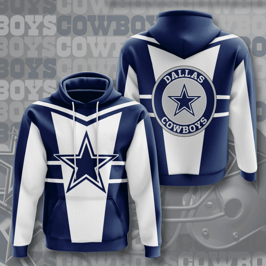 Dallas Cowboys 3D All Over Print Hoodie, Zip Hoodie
