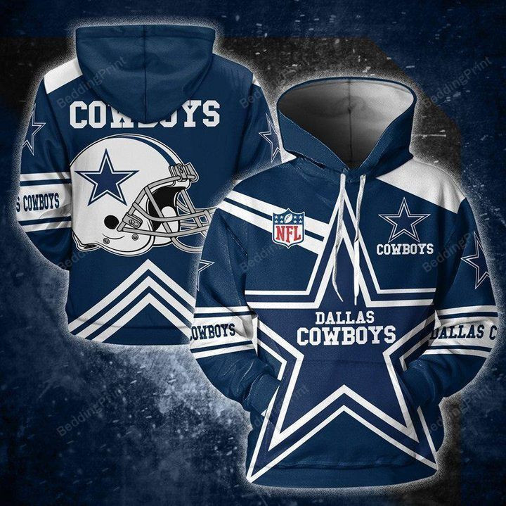 Dallas Cowboys 3D All Over Print Hoodie, Zip Hoodie