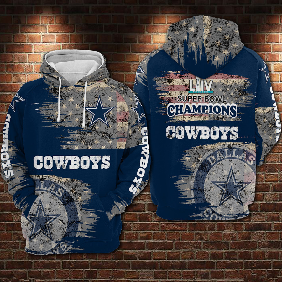 Dallas Cowboys 3D All Over Print Hoodie, Zip Hoodie