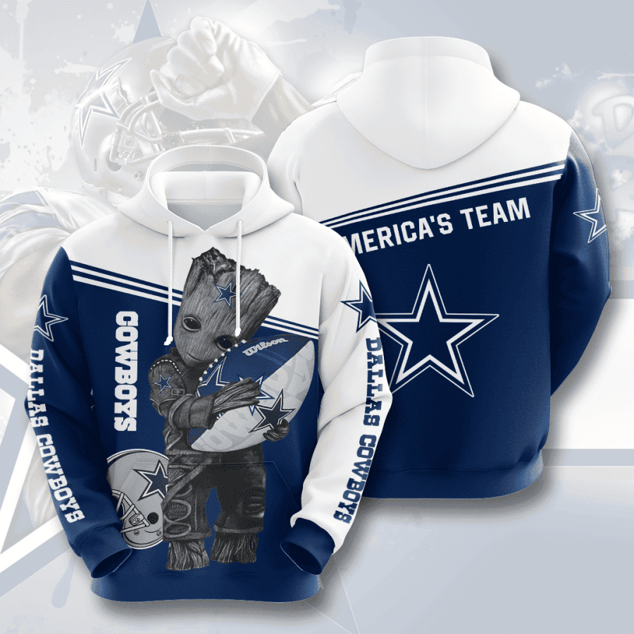 Dallas Cowboys 3D All Over Print Hoodie, Zip Hoodie
