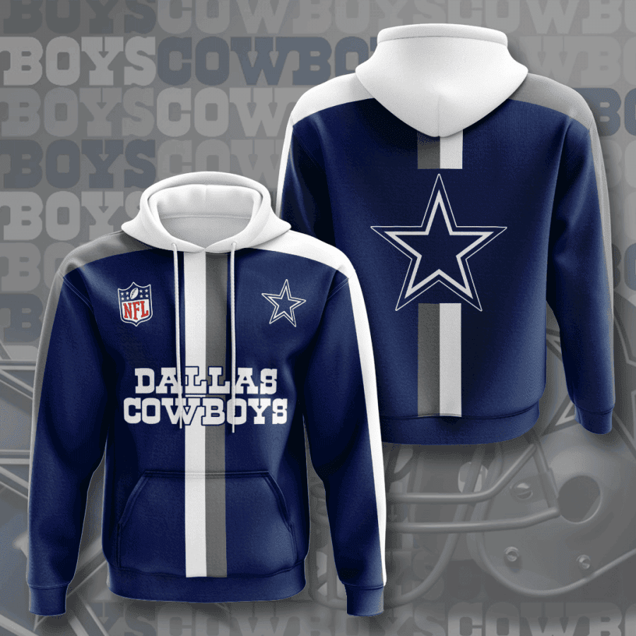 Dallas Cowboys 3D All Over Print Hoodie, Zip Hoodie