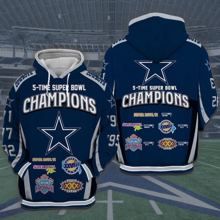 Dallas Cowboys 3D All Over Print Hoodie, Zip Hoodie