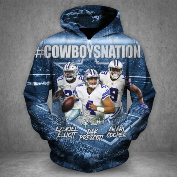 Dallas Cowboys 3D All Over Print Hoodie, Zip Hoodie