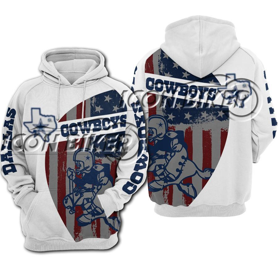 Dallas Cowboys 3D All Over Print Hoodie, Zip Hoodie
