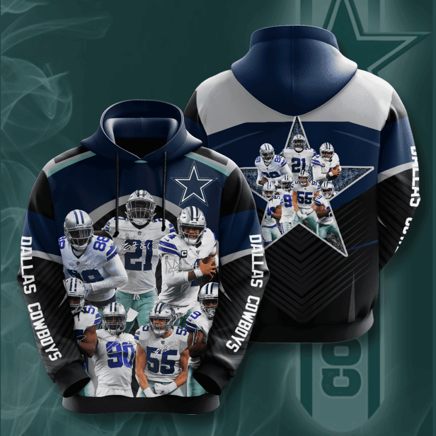 Dallas Cowboys 3D All Over Print Hoodie, Zip Hoodie