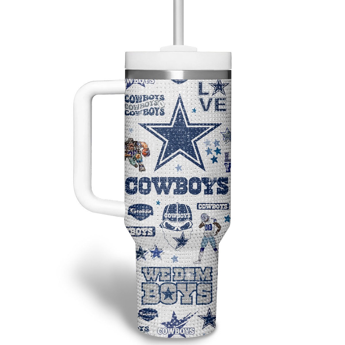 Dallas Cowboys Bling NFL Custom Stanley Cup 40 oz 30 oz Tumbler With HandleTVC2301741 - Image 2