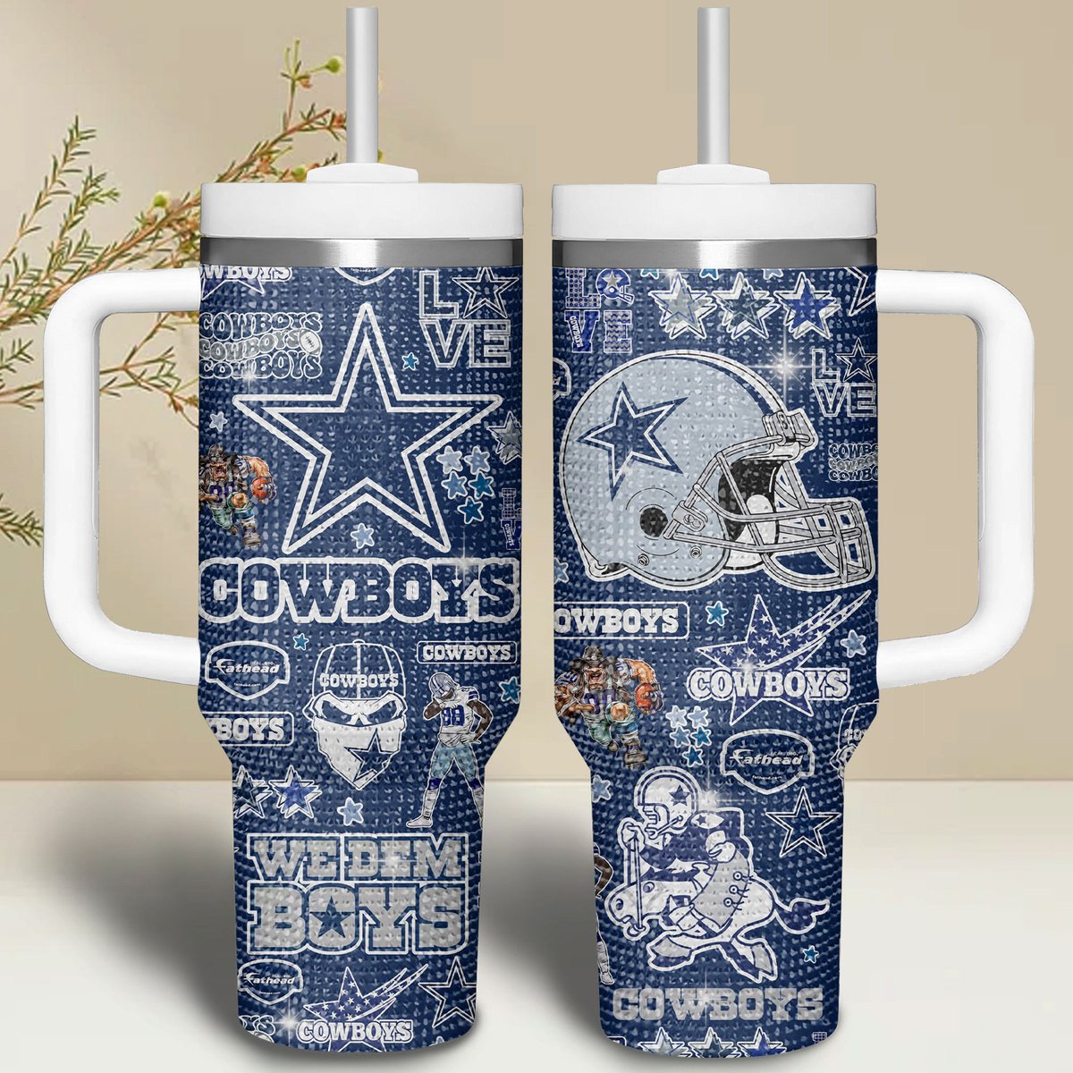 Dallas Cowboys Bling NFL Custom Stanley Cup 40 oz 30 oz Tumbler With HandleTVC2301741