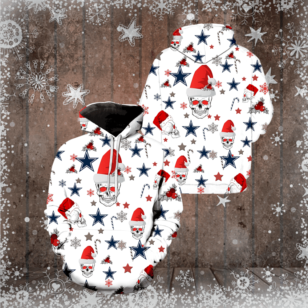 Dallas Cowboys Christmas 3D All Over Print Hoodie, Zip Hoodie