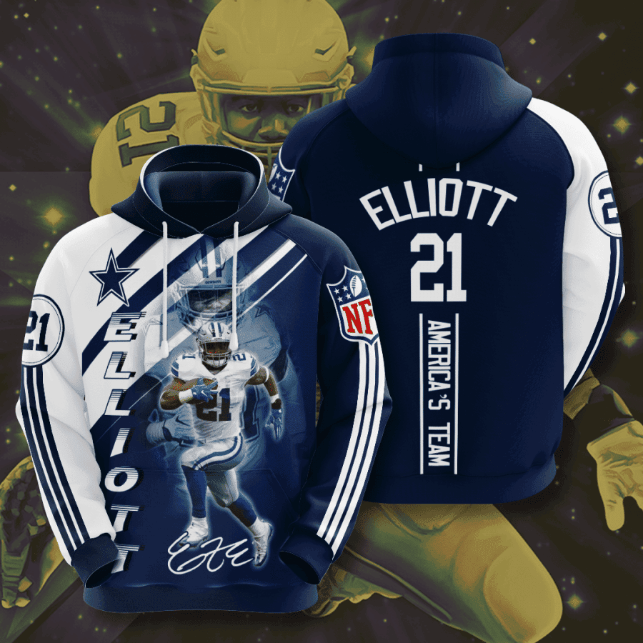 Dallas Cowboys Ezekiel Elliott 3D All Over Print Hoodie, Zip Hoodie