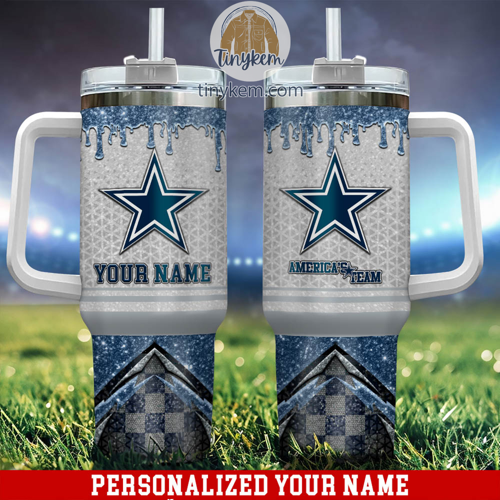 Dallas Cowboys Glitter NFL Custom Stanley Cup 40 oz 30 oz Tumbler With HandleTVC2301221