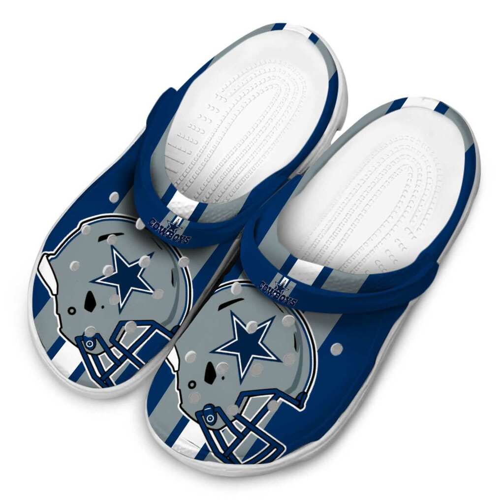 Dallas Cowboys Helmet Stripes ClogTVC1801151 - Image 4