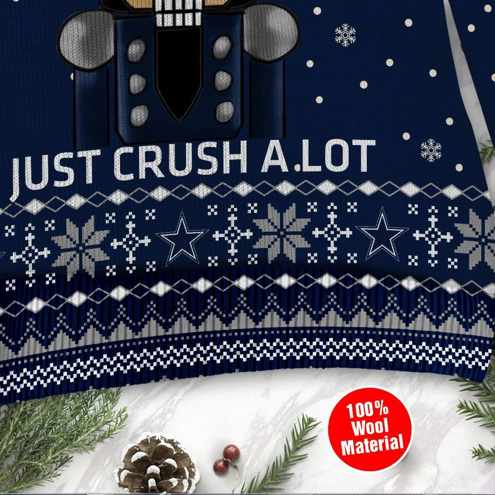 Dallas Cowboys I Am Not A Player I Just Crush Alot Ugly Christmas Sweater Adult 3D Funny Matching for family - Image 4
