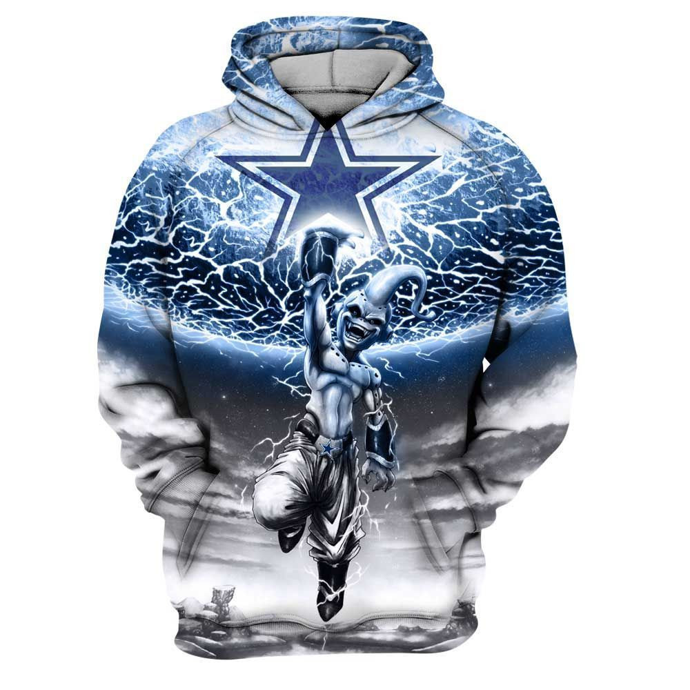 Dallas Cowboys Kid Buu Dragon Ball Z Dbz 3D All Over Print Hoodie, Zip Hoodie