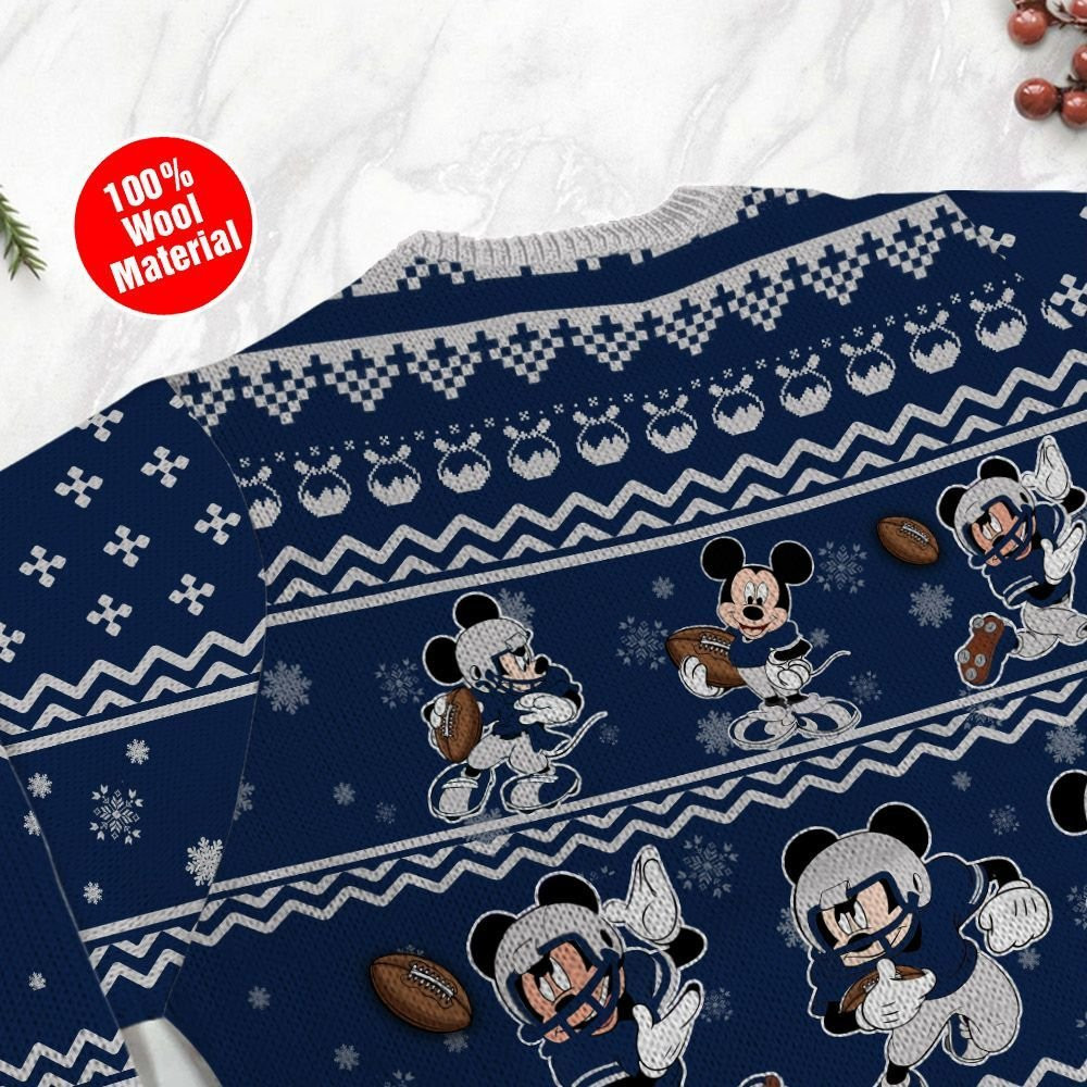 Dallas Cowboys Mickey Mouse Holiday Party Ugly Christmas Sweater Adult 3D Funny Matching for family - Image 5