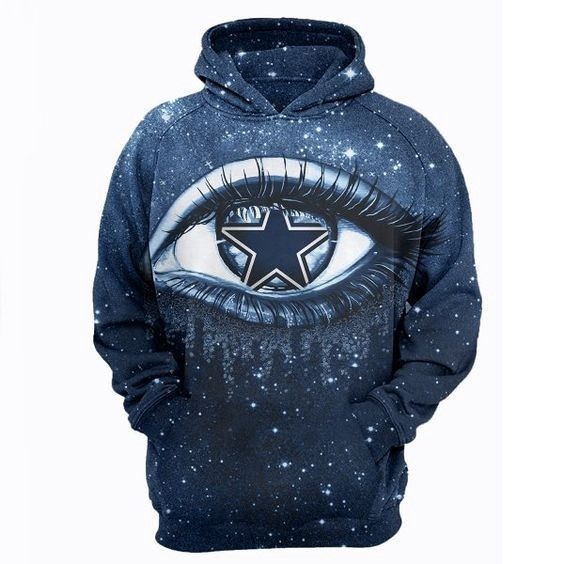 Dallas Cowboys Ncaa Football Big Eyes 3D All Over Print Hoodie, Zip Hoodie