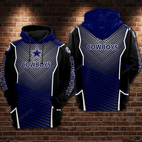 Dallas Cowboys Ncaa Football Line 3D All Over Print Hoodie, Zip Hoodie