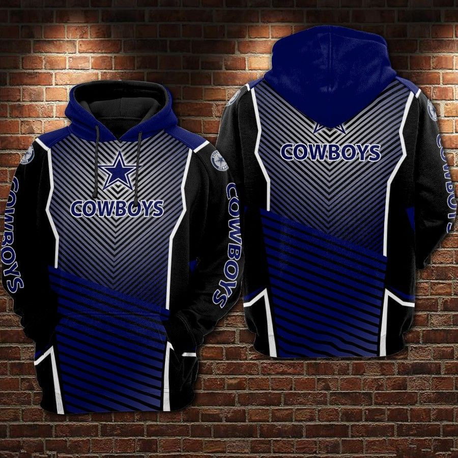 Dallas Cowboys Ncaa Football Line 3D All Over Print Hoodie, Zip Hoodie
