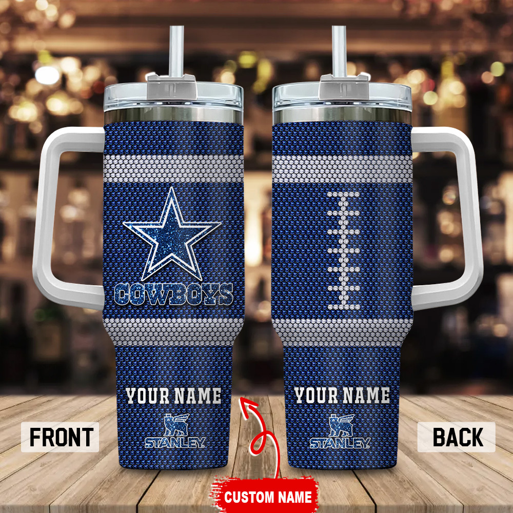 Dallas Cowboys NFL Crystal Custom Stanley Cup 40 oz 30 oz Tumbler With HandleTVC230169