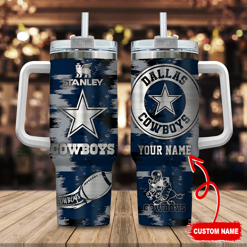 Dallas Cowboys NFL Custom Stanley Cup 40 oz 30 oz Tumbler With HandleTVC230149