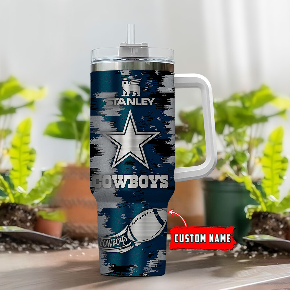 Dallas Cowboys NFL Custom Stanley Cup 40 oz 30 oz Tumbler With HandleTVC230149 - Image 2