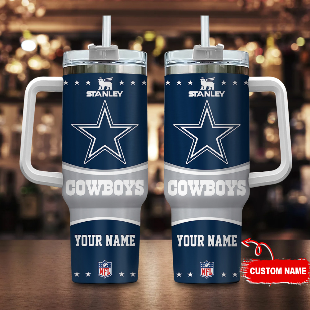 Dallas Cowboys NFL Custom Stanley Cup 40 oz 30 oz Tumbler With HandleTVC230171