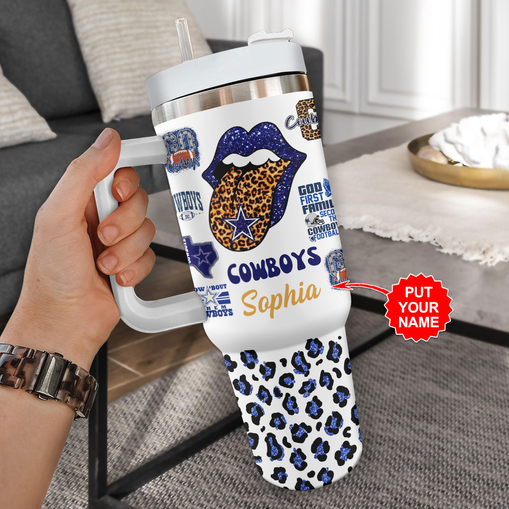 Dallas Cowboys NFL Custom Stanley Cup 40 oz 30 oz Tumbler With HandleTVC2301721 - Image 2