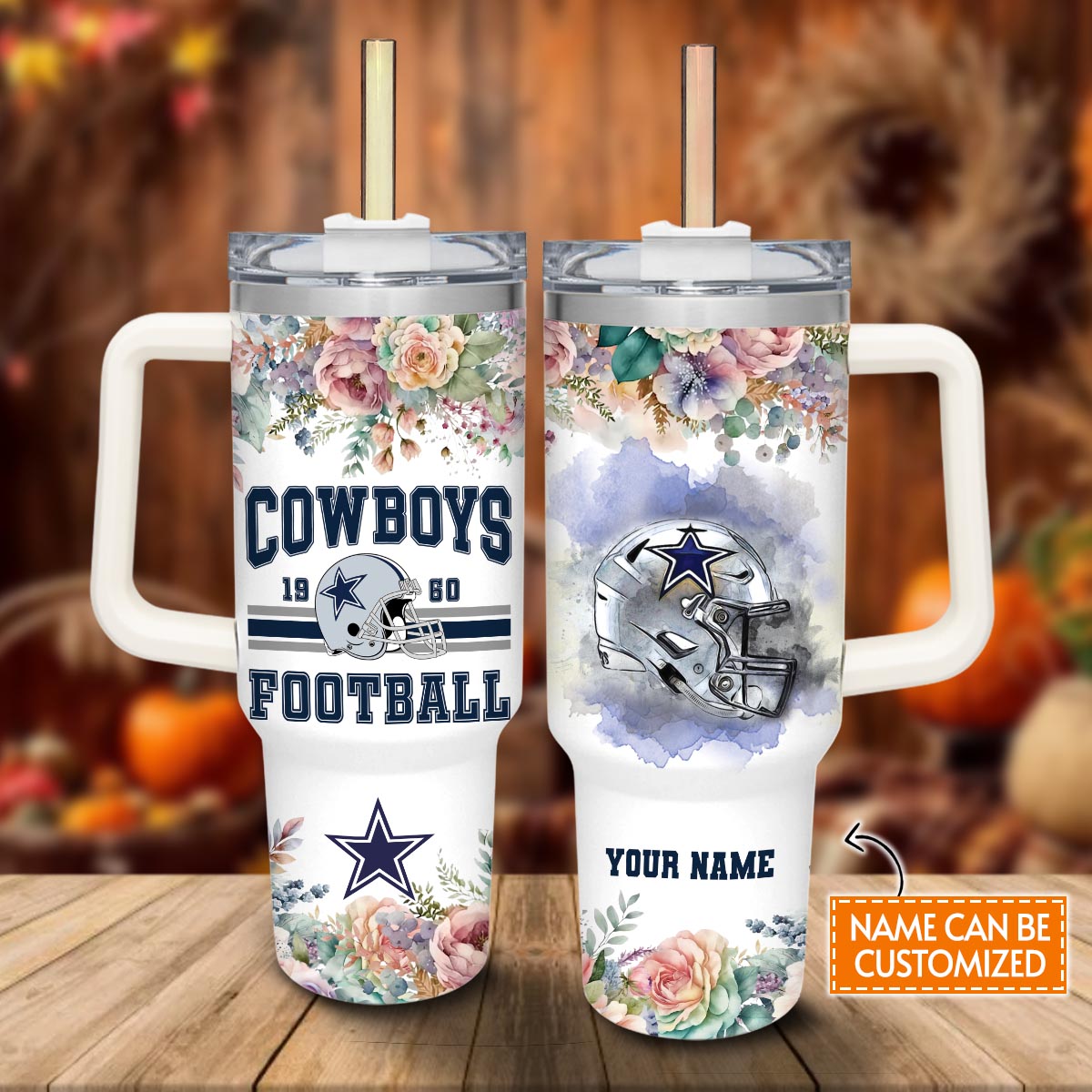 Dallas Cowboys NFL Custom Stanley Cup 40 oz 30 oz Tumbler With HandleTVC2301808