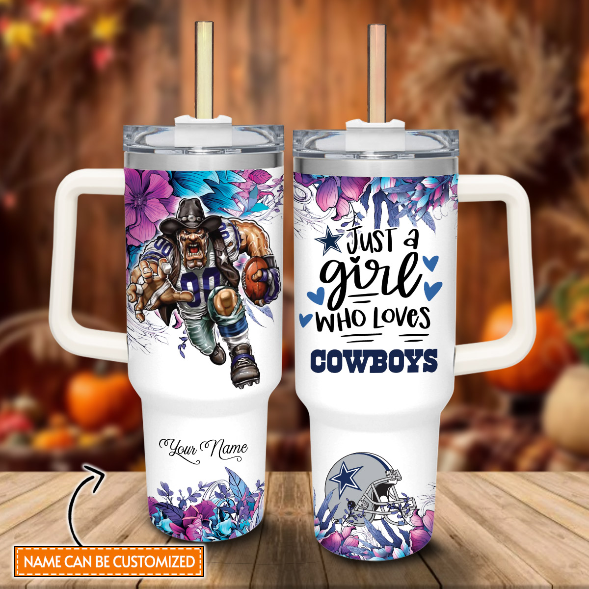 Dallas Cowboys NFL Custom Stanley Cup 40 oz 30 oz Tumbler With HandleTVC2301808