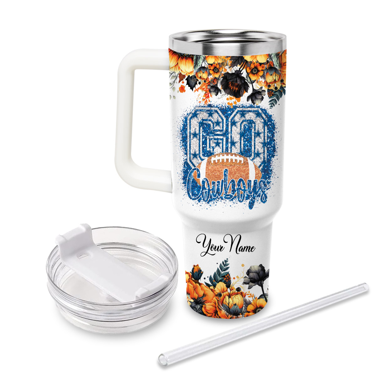 Dallas Cowboys NFL Custom Stanley Cup 40 oz 30 oz Tumbler With HandleTVC2301815 - Image 3