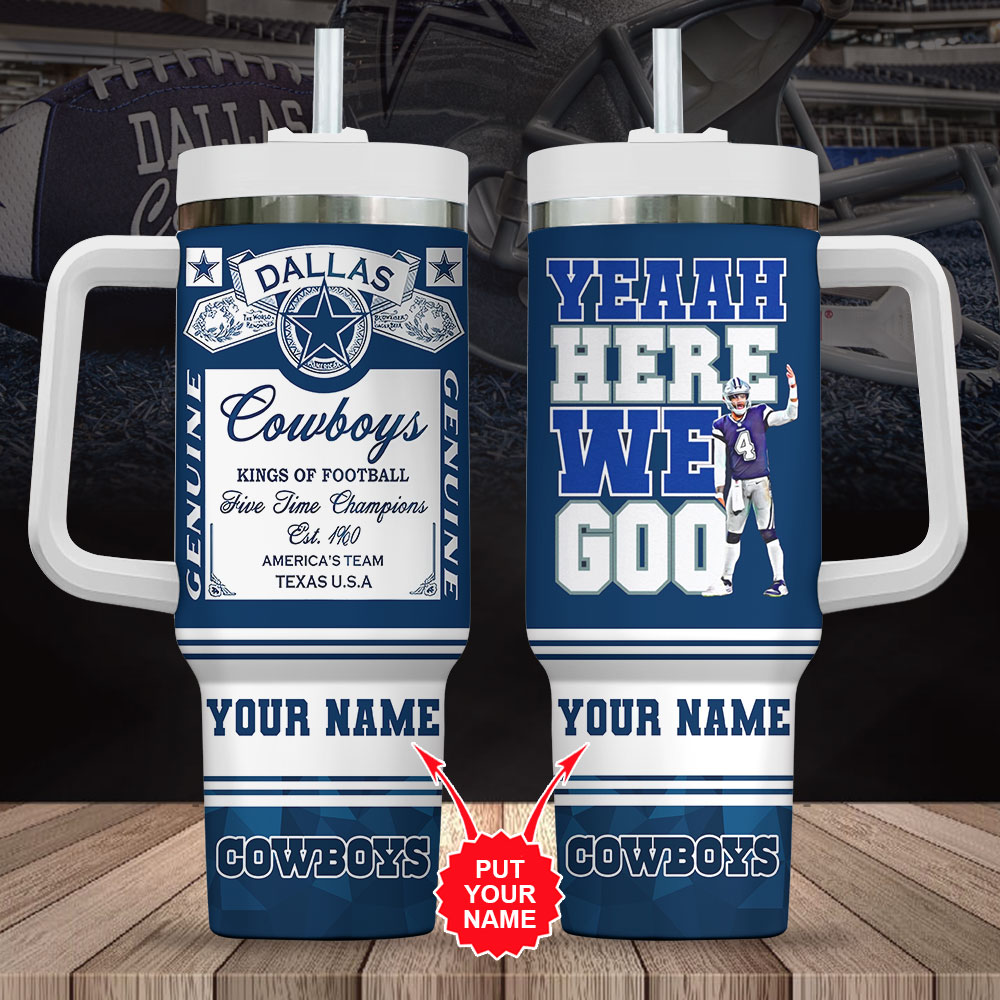 Dallas Cowboys NFL Custom Stanley Cup 40 oz 30 oz Tumbler With HandleTVC2301846