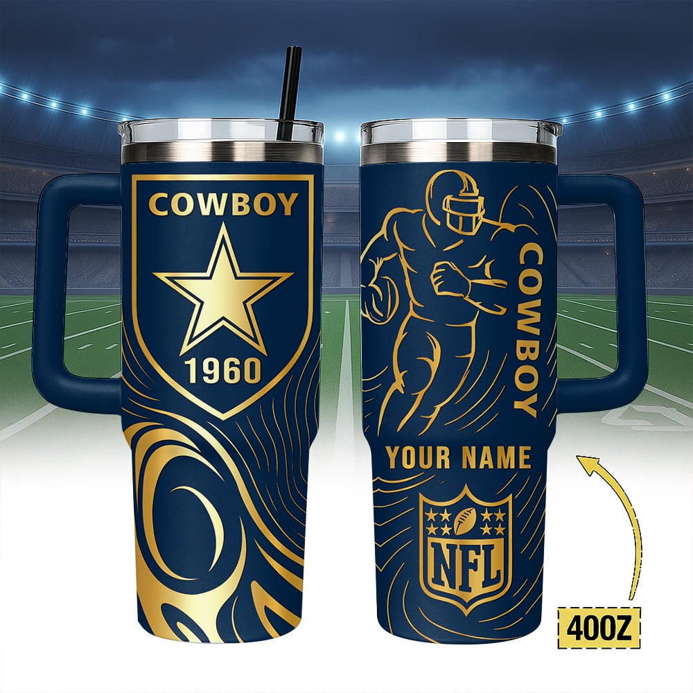 Dallas Cowboys NFL Custom Stanley Cup 40 oz 30 oz Tumbler With HandleTVC230196