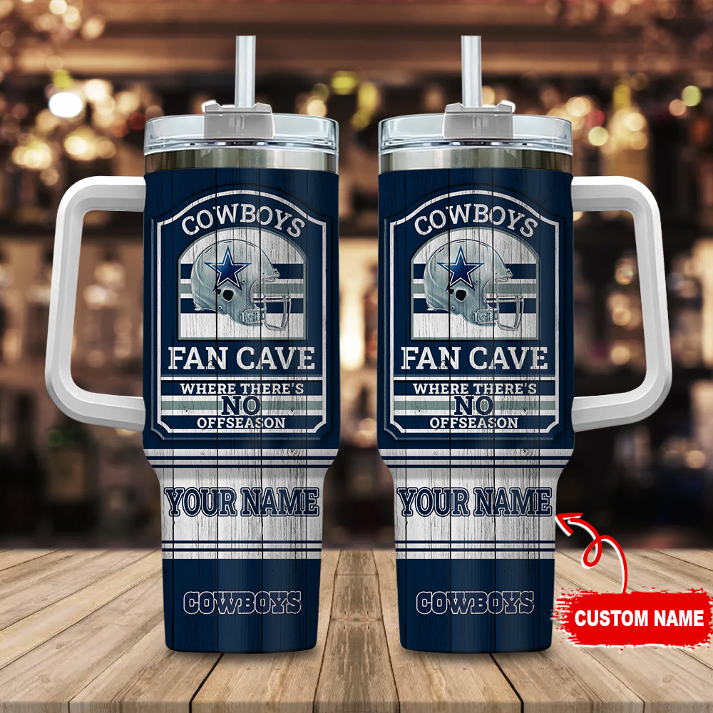 Dallas Cowboys NFL Fan Cave Custom Stanley Cup 40 oz 30 oz Tumbler With HandleTVC230174