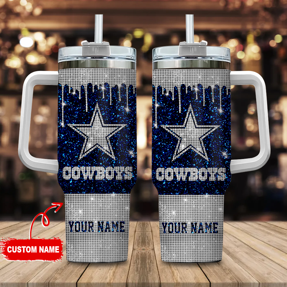 Dallas Cowboys NFL Glitter Custom Stanley Cup 40 oz 30 oz Tumbler With HandleTVC2301114