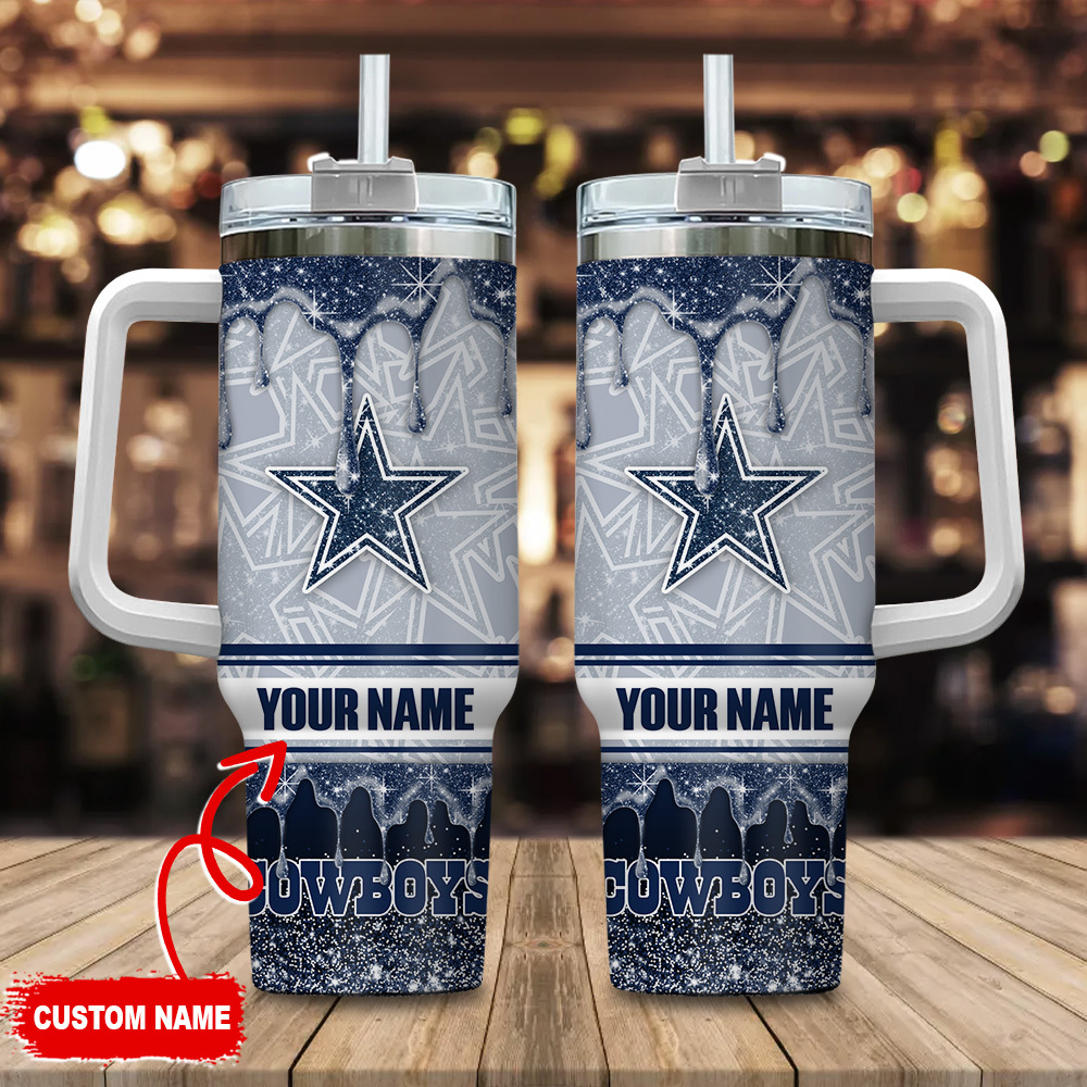 Dallas Cowboys NFL Glitter Custom Stanley Cup 40 oz 30 oz Tumbler With HandleTVC230143