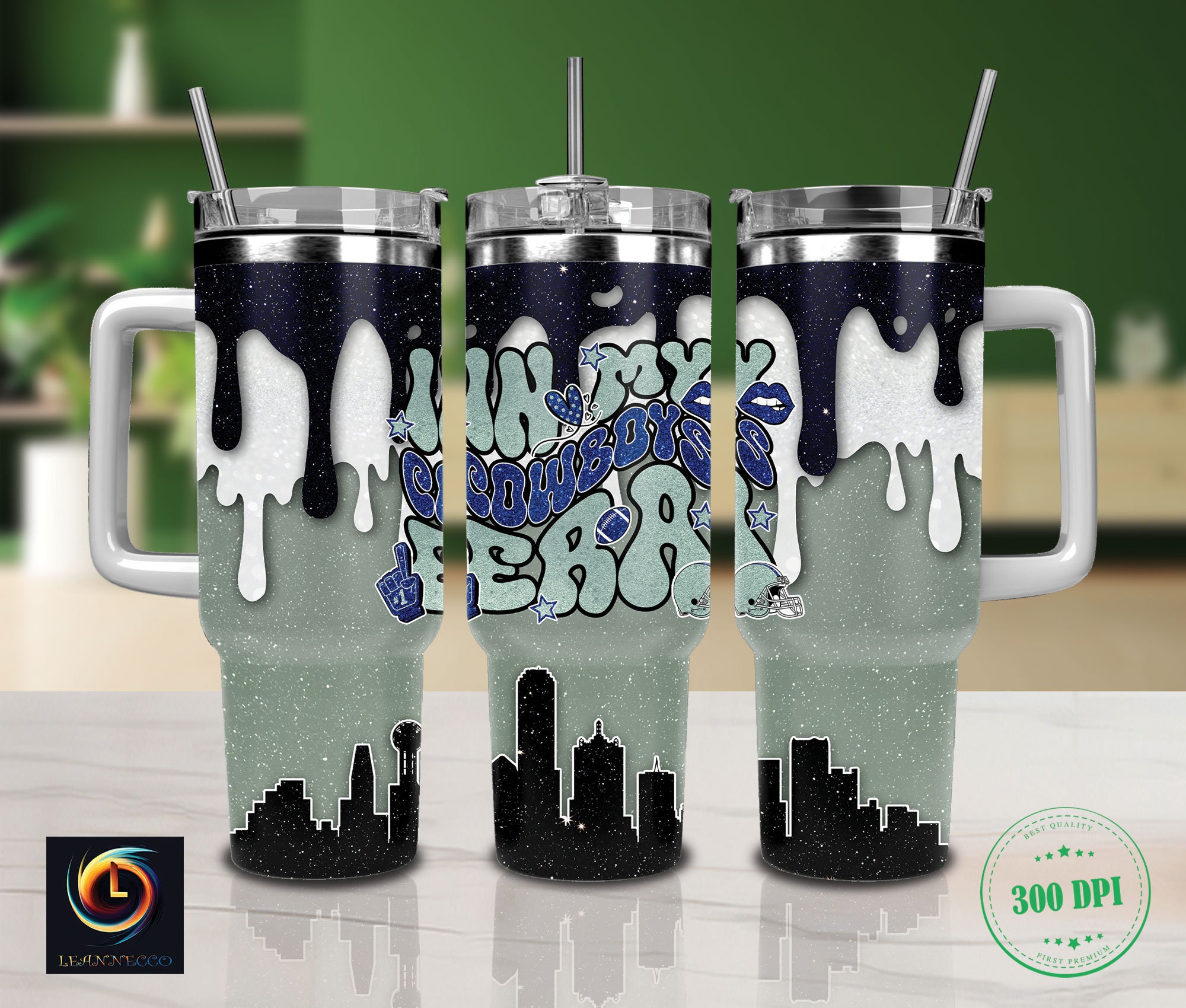 Dallas Cowboys NFL Glitter Custom Stanley Cup 40 oz 30 oz Tumbler With HandleTVC2301988