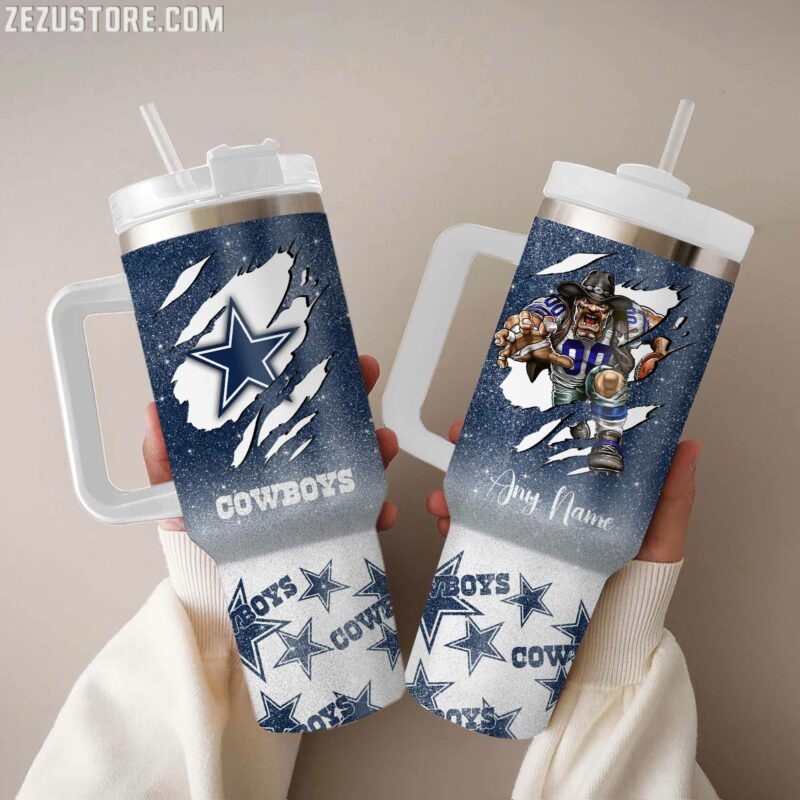 Dallas Cowboys NFL Glitter Custom Stanley Cup 40 oz 30 oz Tumbler With HandleTVC230199
