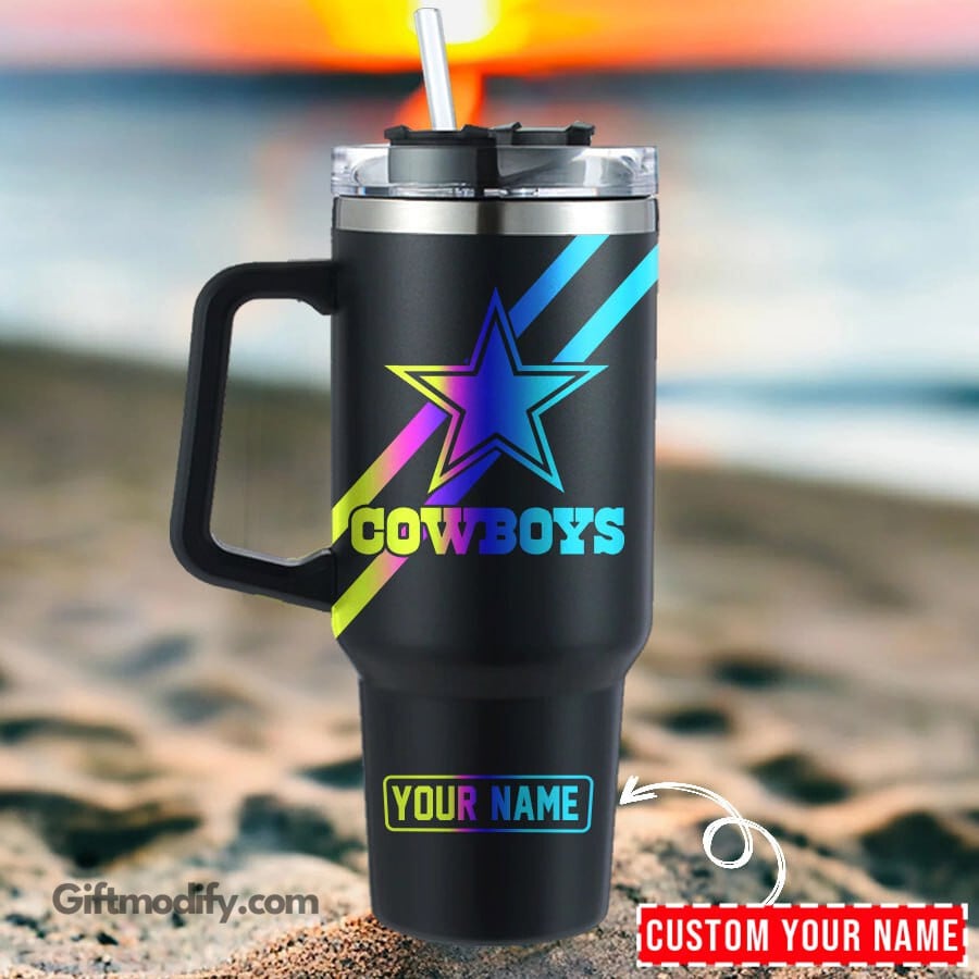 Dallas Cowboys NFL Hologram Logo Custom Stanley Cup 40 oz 30 oz Tumbler With HandleTVC2301183
