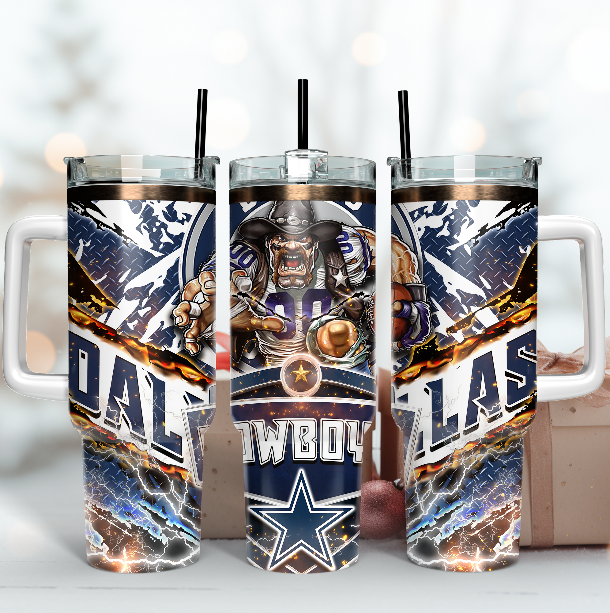 Dallas Cowboys NFL Mascot Custom Stanley Cup 40 oz 30 oz Tumbler With HandleTVC2301166