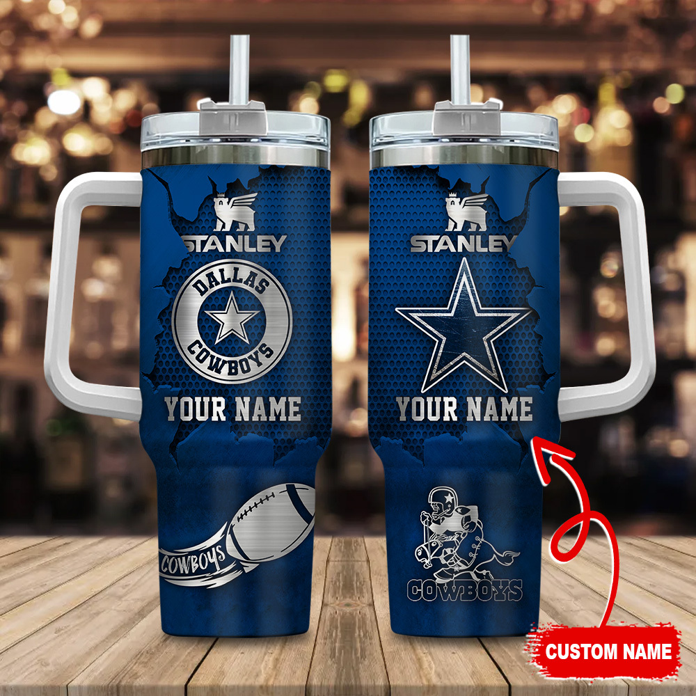 Dallas Cowboys NFL Metal Style Custom Stanley Cup 40 oz 30 oz Tumbler With HandleTVC230186