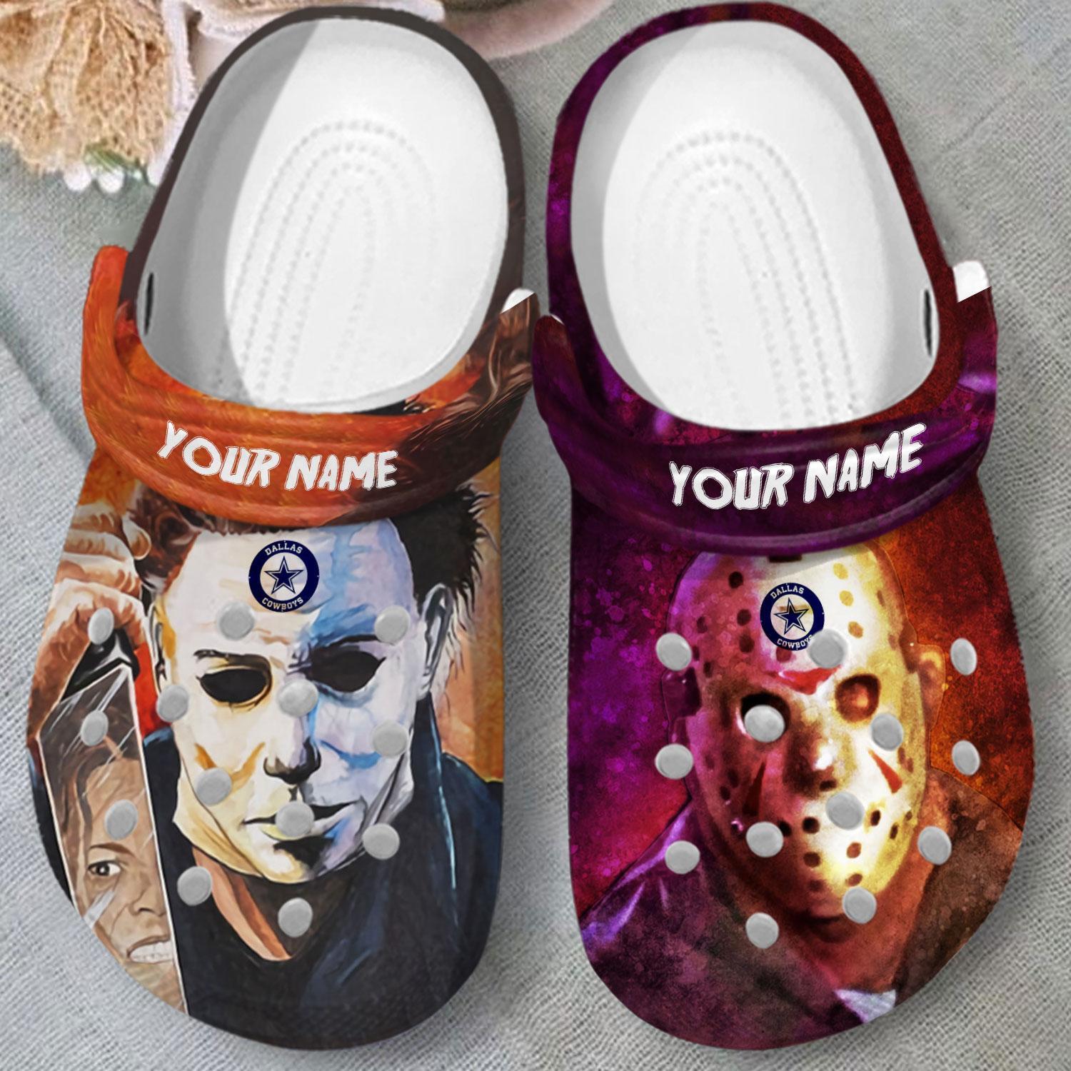 Dallas Cowboys NFL Sport Crocs Crocband Clogs Shoes Comfortable For Men Women and Kids