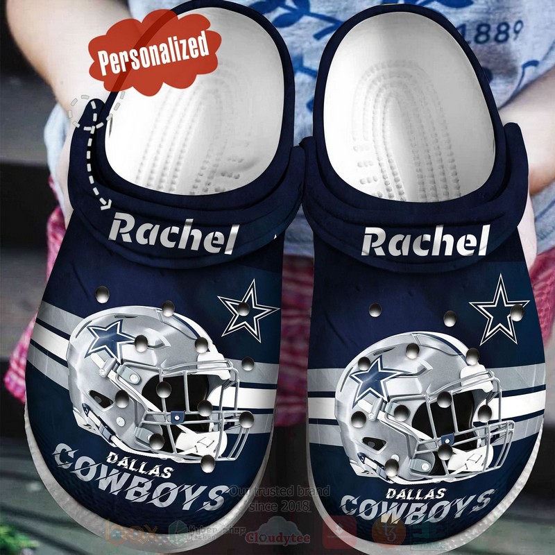 Dallas Cowboys NFL Sport Crocs Crocband Clogs Shoes Comfortable For Men Women and Kids