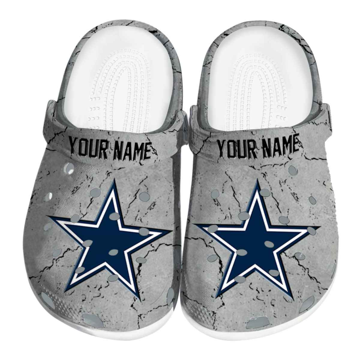 Dallas Cowboys NFL Sport Crocs Crocband Clogs Shoes Comfortable For Men Women and Kids