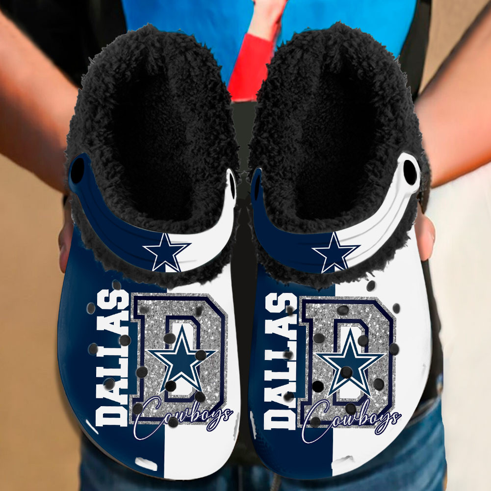 Dallas Cowboys NFL Sport Crocs Crocband Clogs Shoes Comfortable For Men Women and Kids