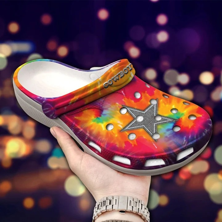 Dallas Cowboys NFL Sport Crocs Crocband Clogs Shoes Comfortable For Men Women and Kids