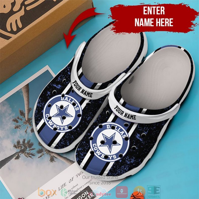 Dallas Cowboys NFL Sport Crocs Crocband Clogs Shoes Comfortable For Men Women and Kids
