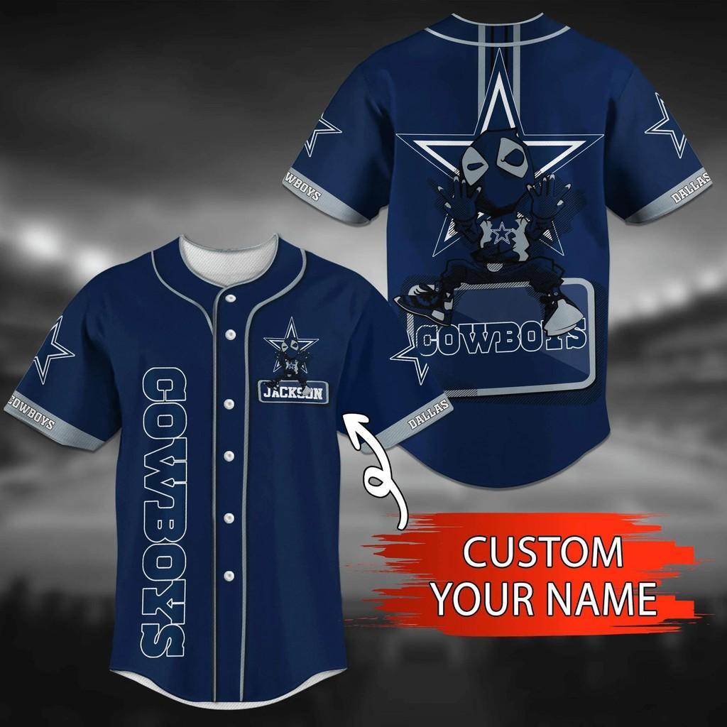 Dallas Cowboys NLF Personalized Baseball Jersey Shirt