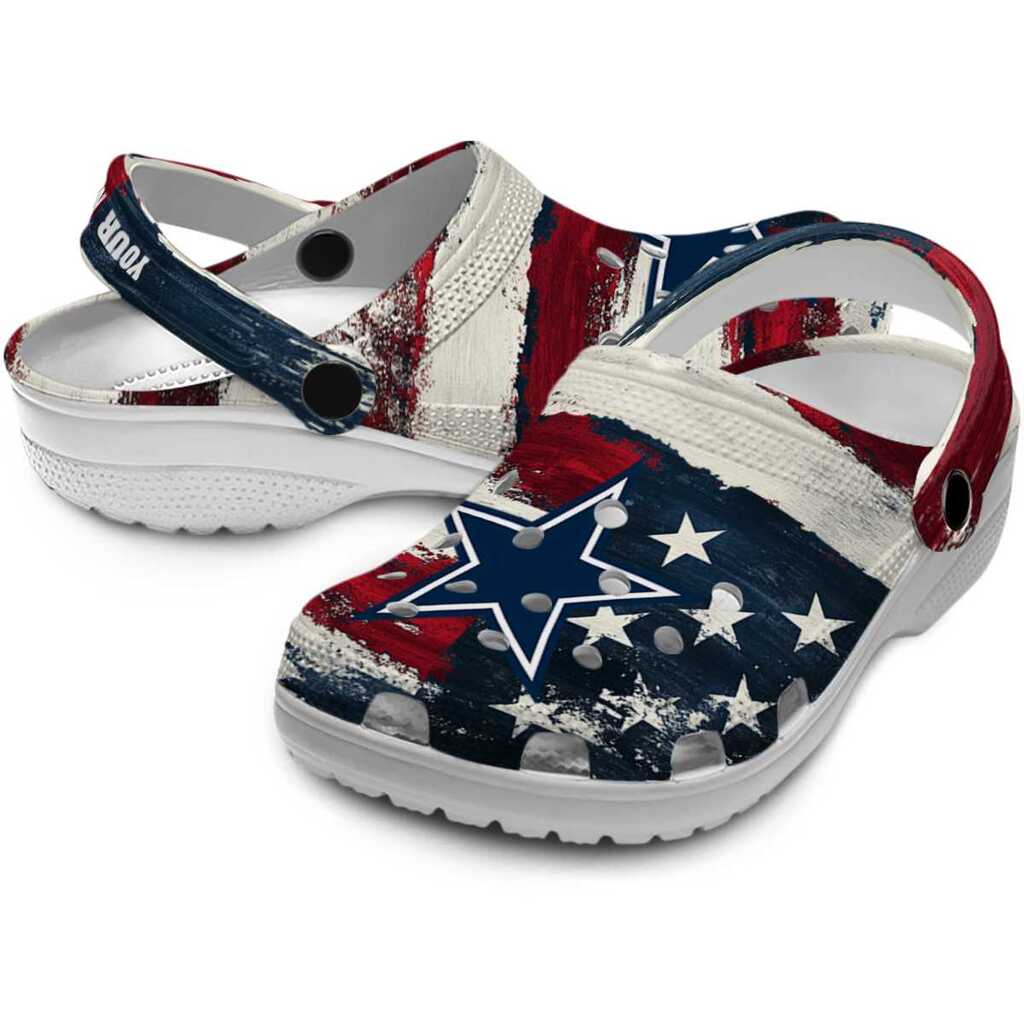 Dallas Cowboys Patriotic Stripes ClogTVC1801961 - Image 3