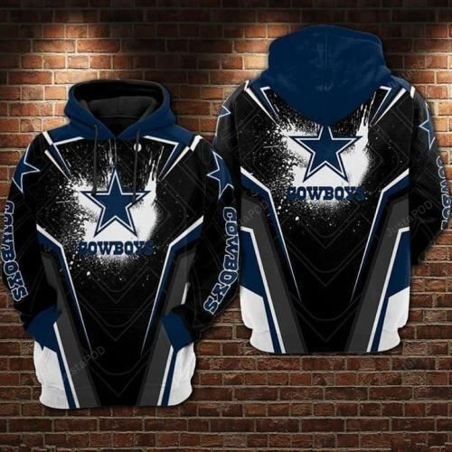 Dallas Cowboys Printed 3D All Over Print Hoodie, Zip Hoodie
