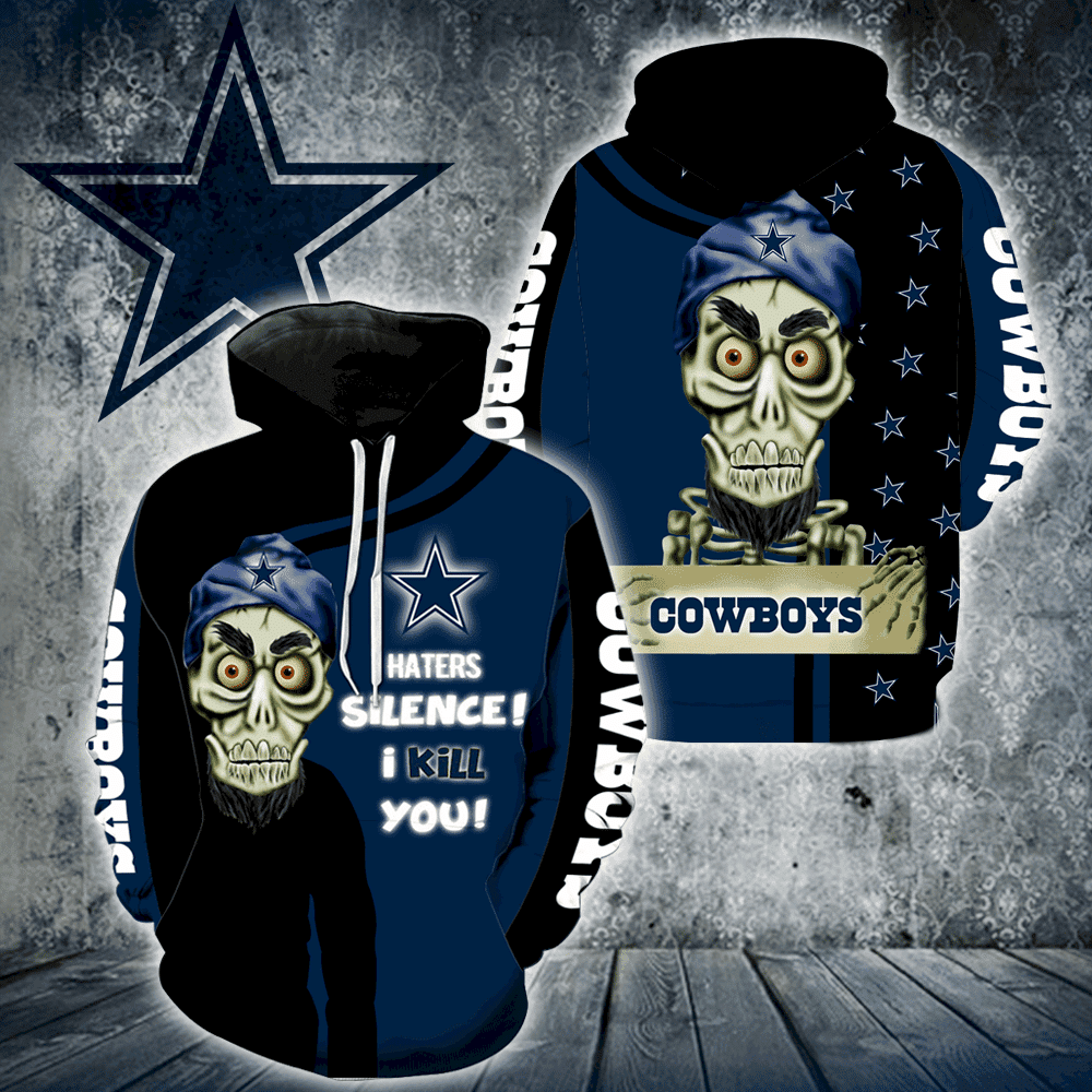 Dallas Cowboys Skull Full 3D All Over Print Hoodie, Zip Hoodie