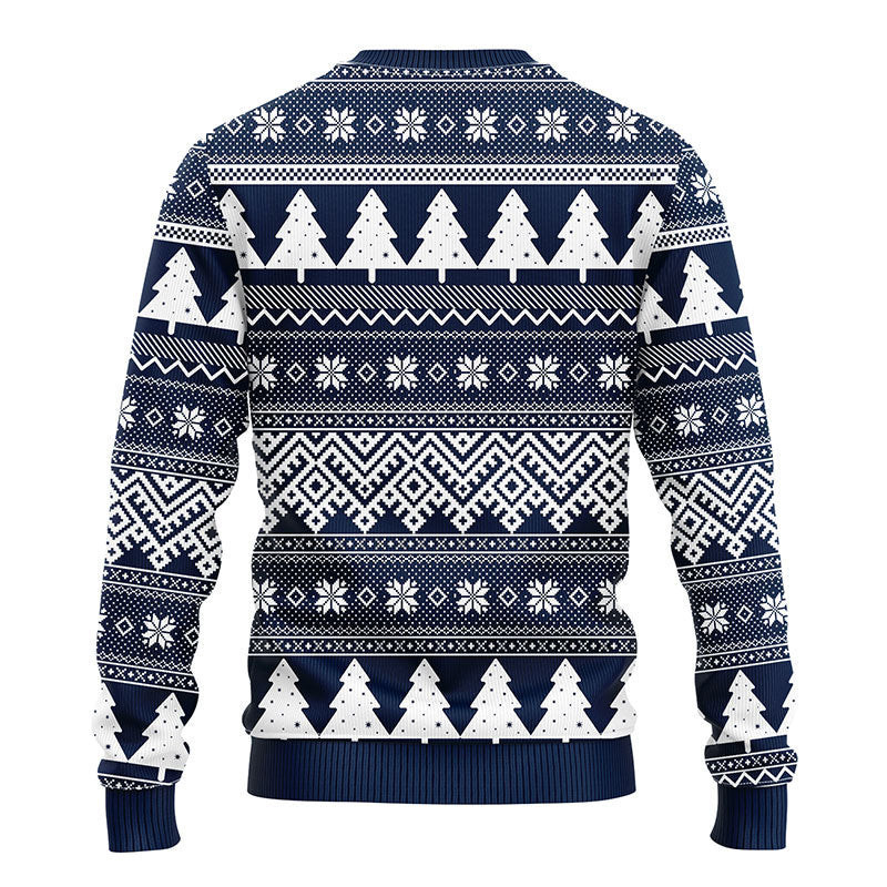 Dallas Cowboys Snoopy Dog Ugly Christmas Sweater Adult 3D Funny Matching for family - Image 2